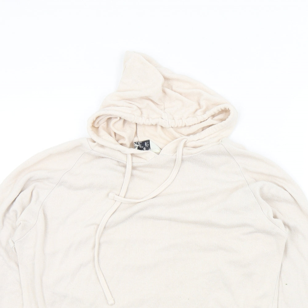 Love to lounge Womens Beige Colourblock  Pullover Hoodie Size 6