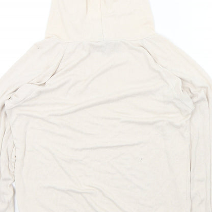 Love to lounge Womens Beige Colourblock  Pullover Hoodie Size 6