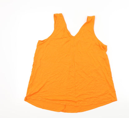 George Womens Orange   Basic T-Shirt Size 12
