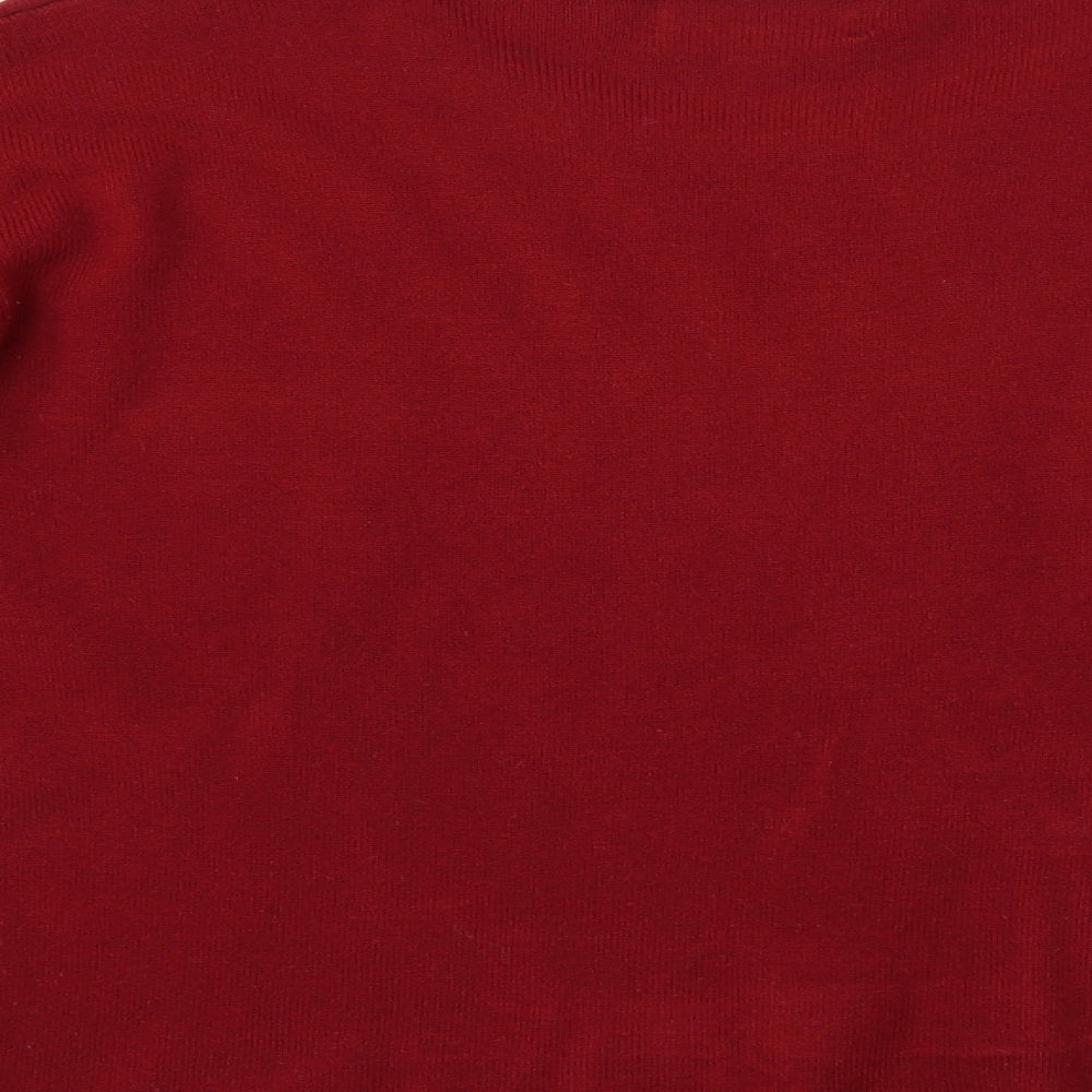 Fay Louise Womens Red   Henley Jumper One Size