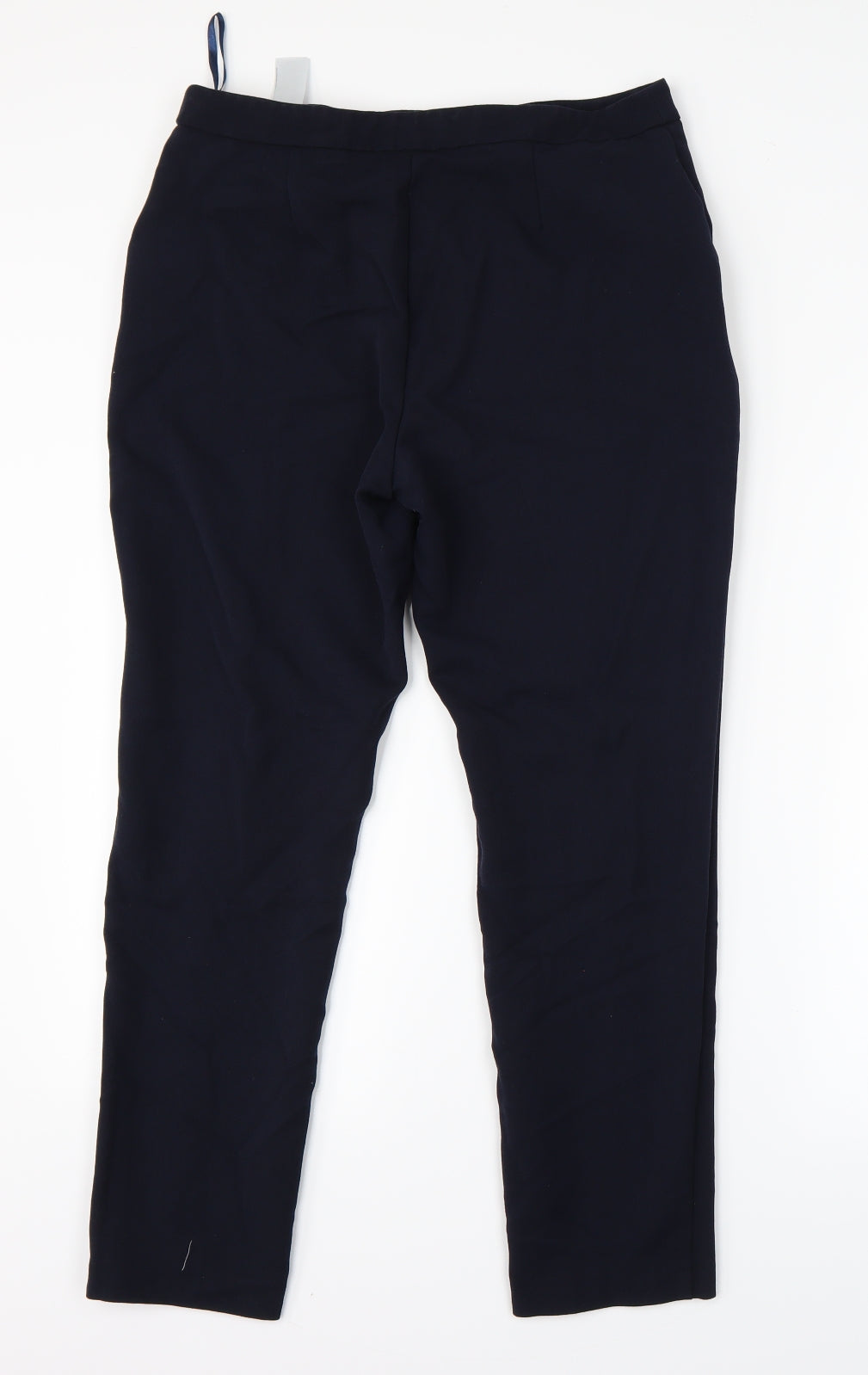 Womens UK Size 10 F&F Regular Fit Dress Pants Blue Trousers