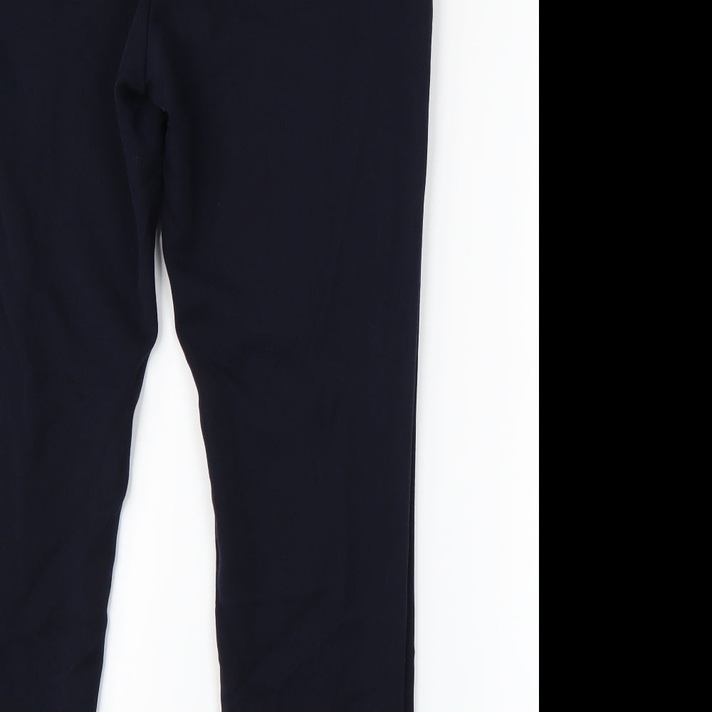 Womens UK Size 10 F&F Regular Fit Dress Pants Blue Trousers