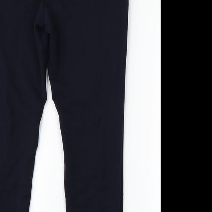 Womens UK Size 10 F&F Regular Fit Dress Pants Blue Trousers