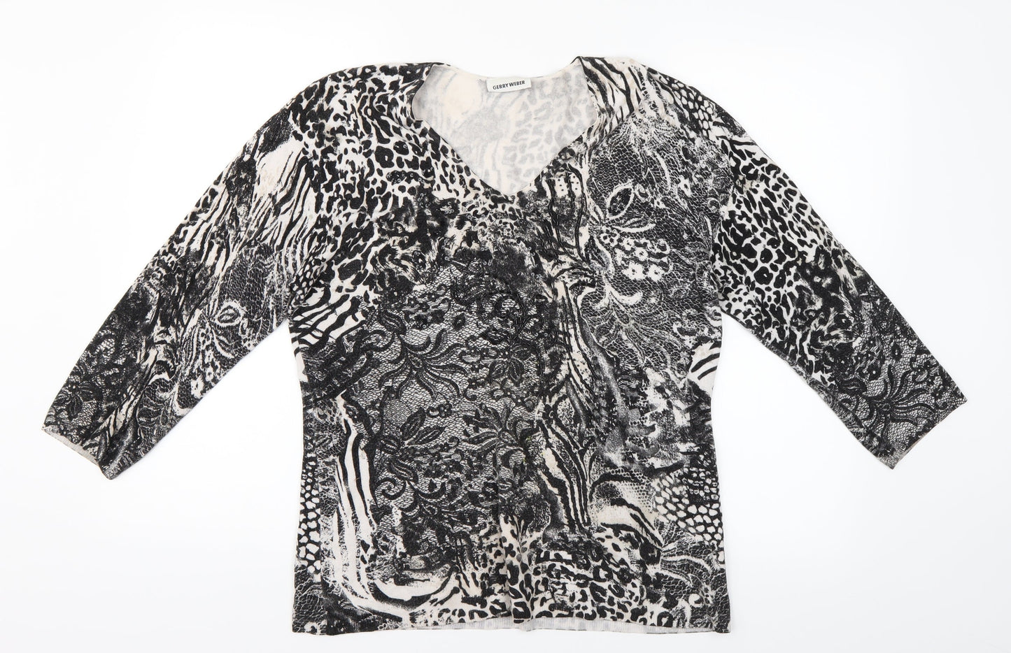 Womens UK Size 14 Gerry Weber Grey Basic Blouse