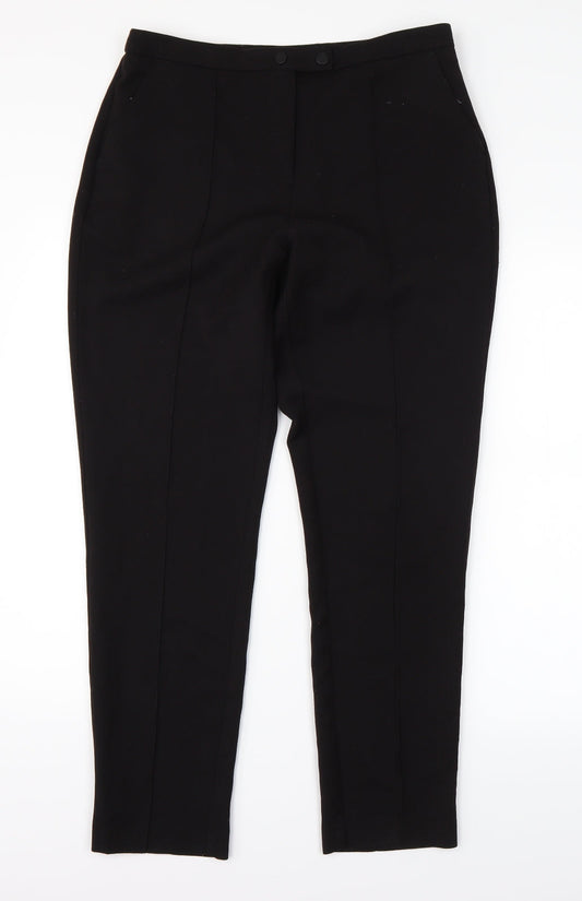 F&F Womens Black   Dress Pants Trousers Size 10 L26 in