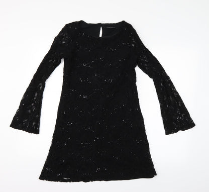 Dorothy Perkins Womens Black   Fit & Flare  Size 8
