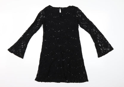 Dorothy Perkins Womens Black   Fit & Flare  Size 8