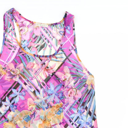 Brave Soul Womens Multicoloured Floral  Basic Tank Size M