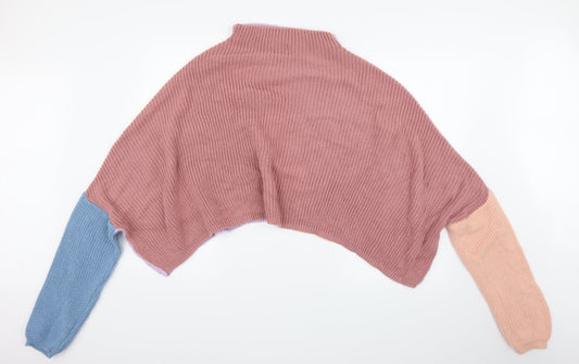 PRETTYLITTLETHING Womens Multicoloured   Pullover Jumper Size 8