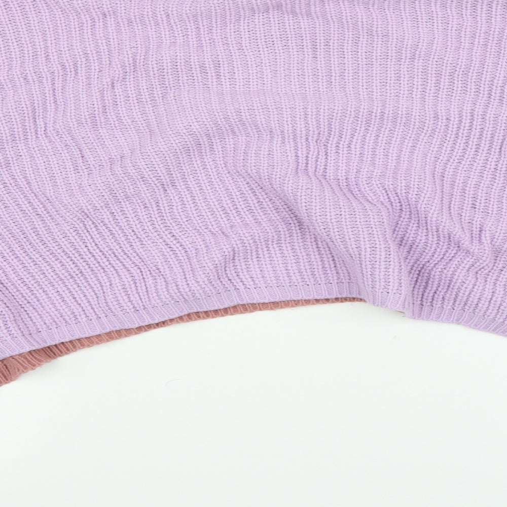 PRETTYLITTLETHING Womens Multicoloured   Pullover Jumper Size 8