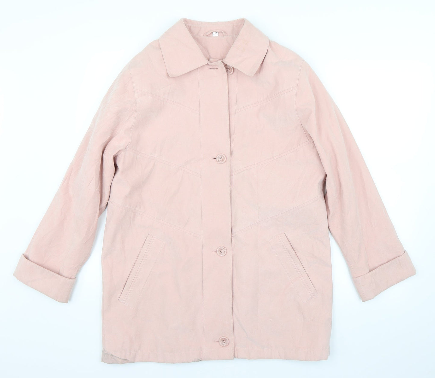 Womens UK Size 10 Preworn Pink Pea Coat