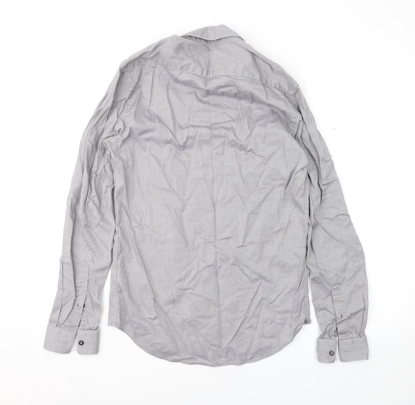 Zara Mens Grey    Button-Up Size S