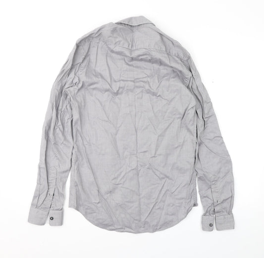 Zara Mens Grey    Button-Up Size S