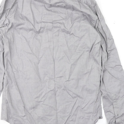 Zara Mens Grey    Button-Up Size S