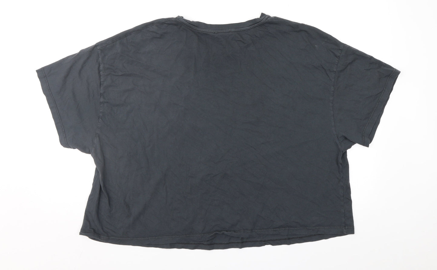 Womens UK Size 20 Friends Grey Cropped T-Shirt