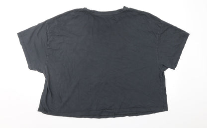 Womens UK Size 20 Friends Grey Cropped T-Shirt