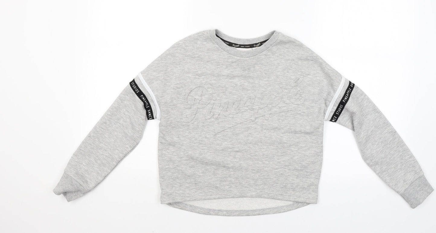 Primark Girls Grey  Jersey Pullover Sweatshirt Size 9-10 Years  - Dance Wear