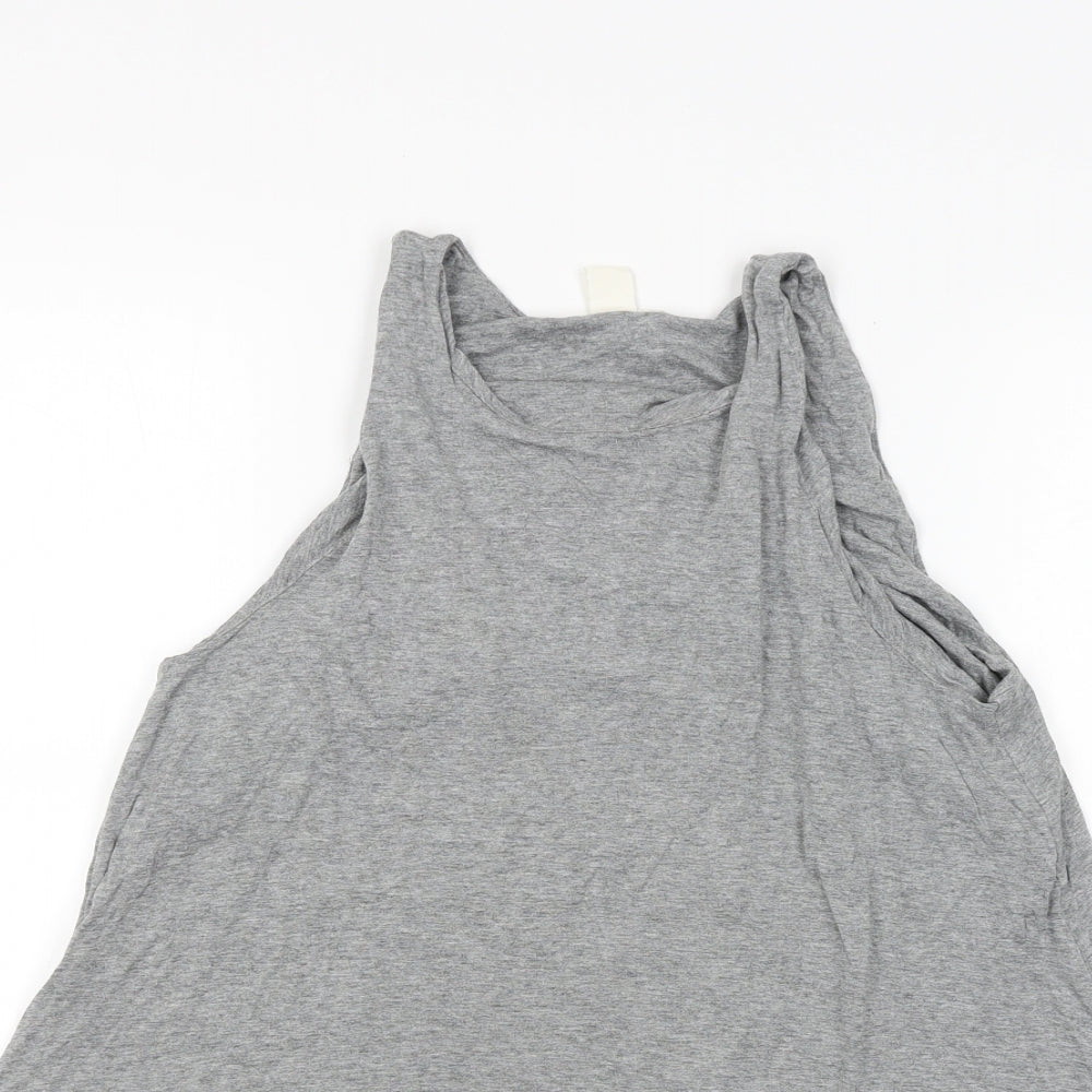 Womens UK Size S H&M Grey Tunic Tank