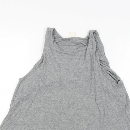 Womens UK Size S H&M Grey Tunic Tank