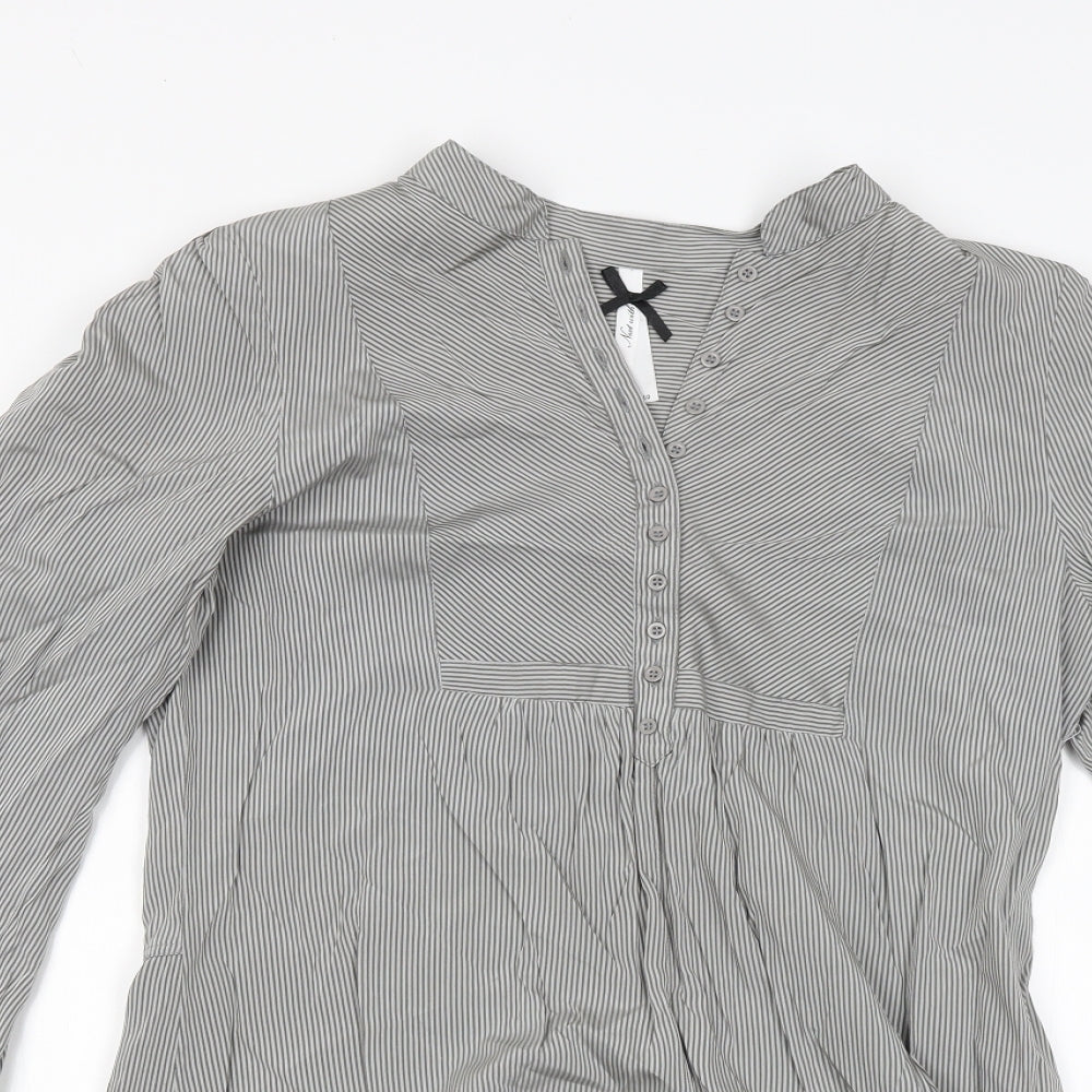 NEXT Womens Red Striped  Shirt Dress  Size 10