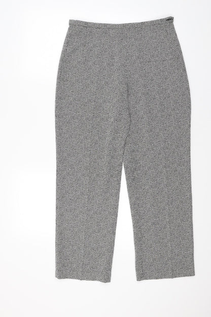 Womens UK Size 12 Marks and Spencer Regular Fit  Grey Trousers