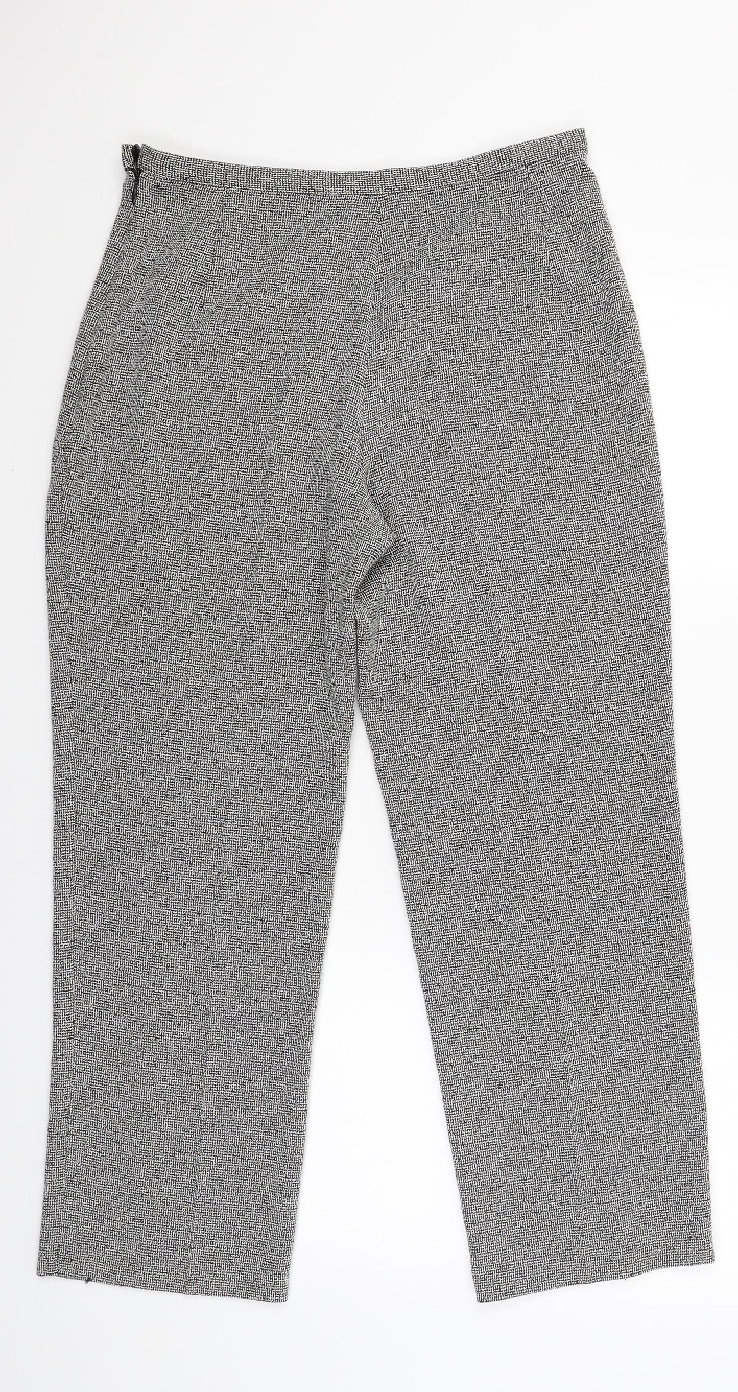 Womens UK Size 12 Marks and Spencer Regular Fit  Grey Trousers