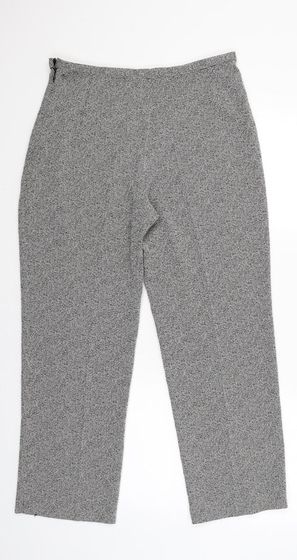 Womens UK Size 12 Marks and Spencer Regular Fit  Grey Trousers