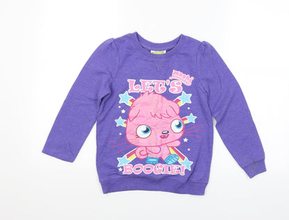 George Girls Purple   Pullover Sweatshirt Size 8-9 Years  - Moshi Monsters
