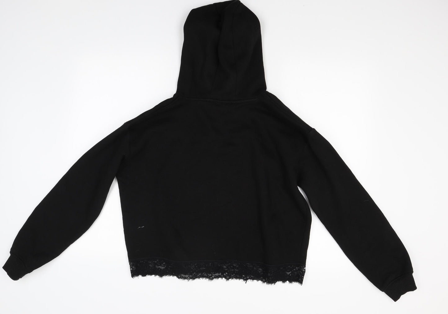 Primark Womens Black  Jersey Pullover Hoodie Size 10
