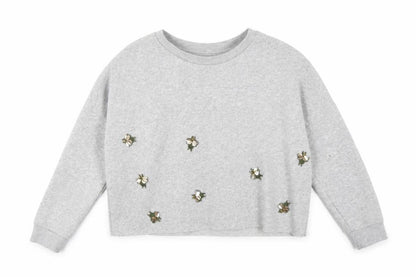 Primark Womens Grey  Jersey Pullover Sweatshirt Size 10