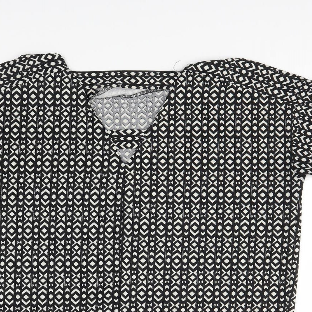 Womens UK Size 14 NEXT Black Basic Blouse