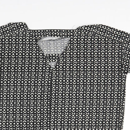 Womens UK Size 14 NEXT Black Basic Blouse
