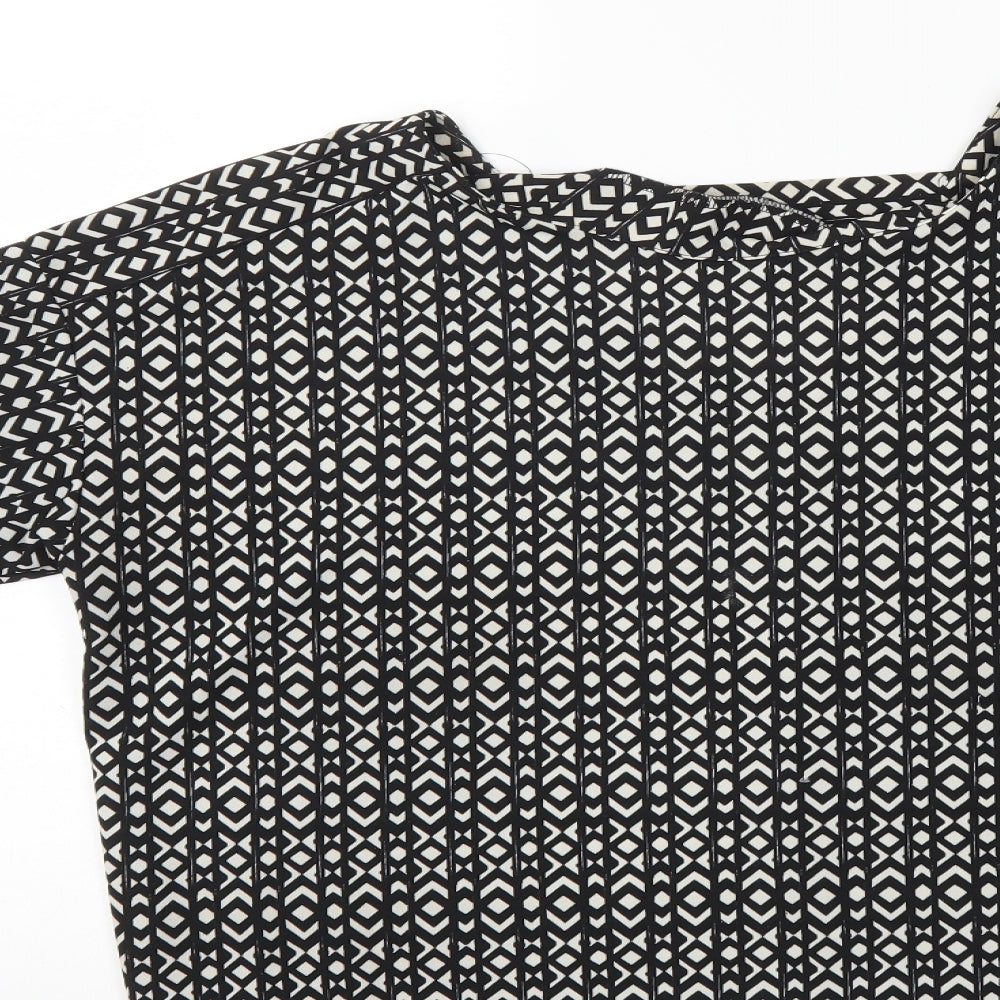Womens UK Size 14 NEXT Black Basic Blouse