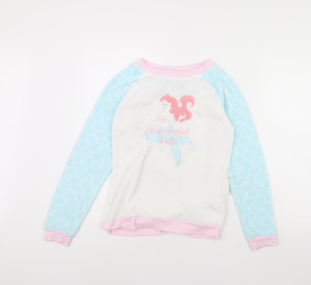 Disney Womens White Solid  Cami Pyjama Top Size XS  - disney