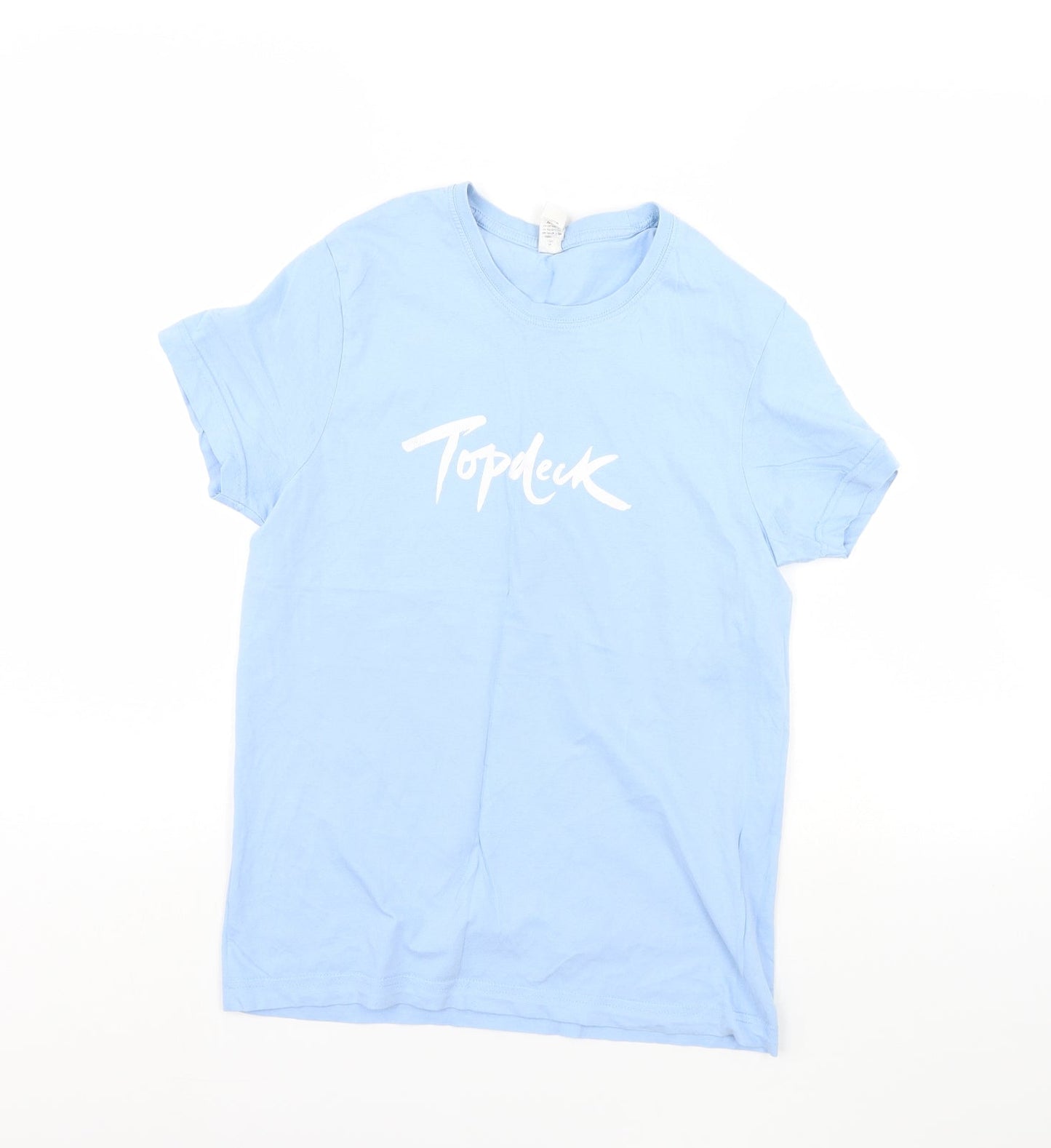 Womens UK Size S Roly Blue Basic T-Shirt