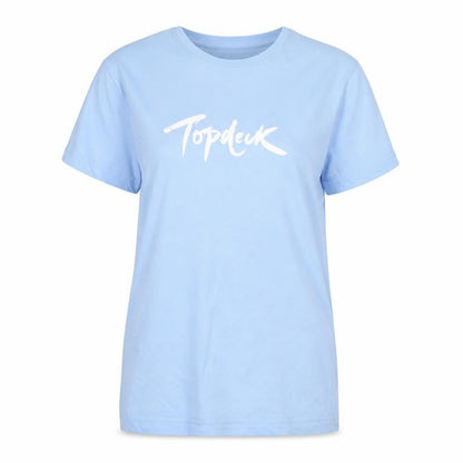 Womens UK Size S Roly Blue Basic T-Shirt