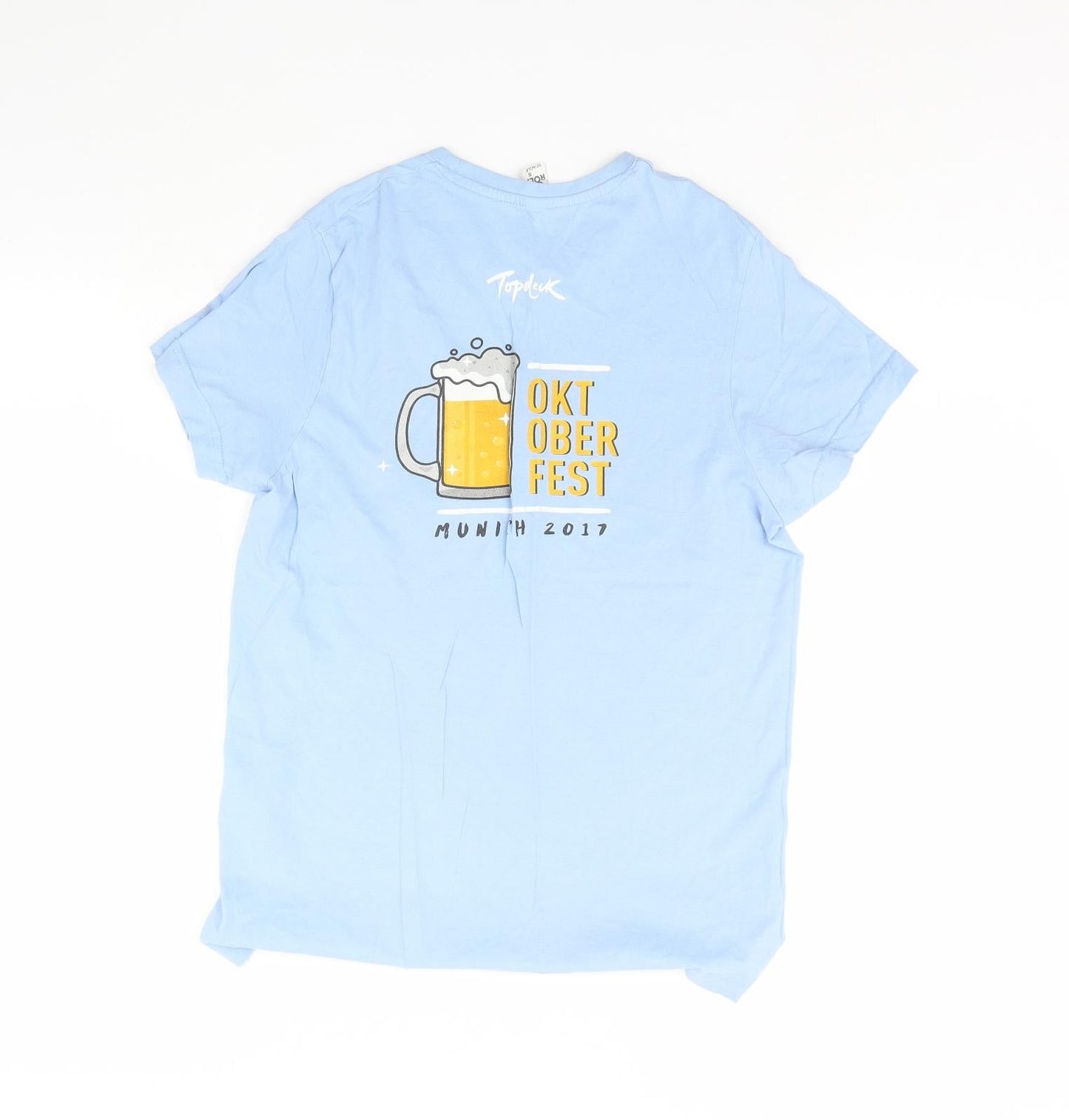 Womens UK Size S Roly Blue Basic T-Shirt