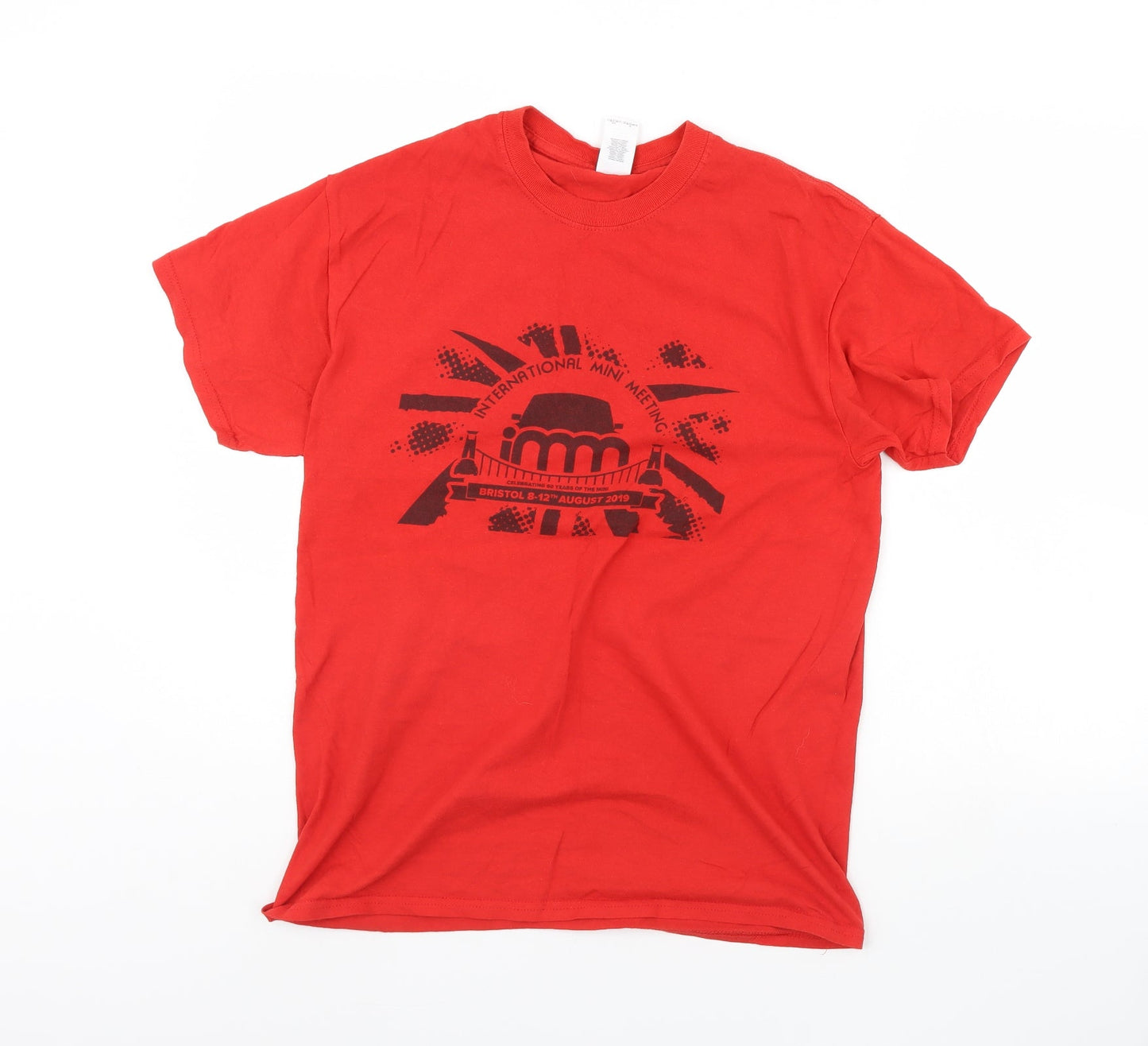 Mens UK Size M Gildan Red  T-Shirt