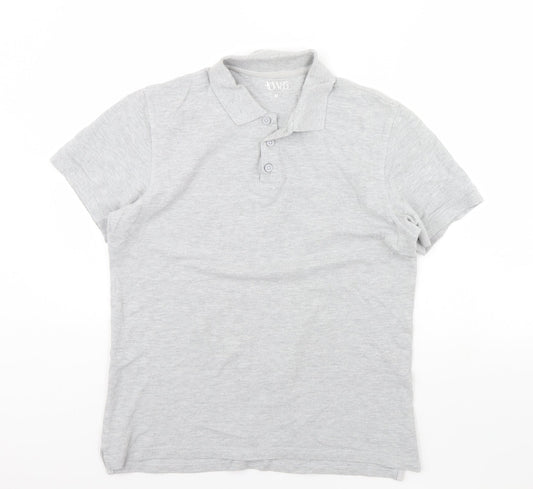 Acw85 Mens Grey    Polo Size M