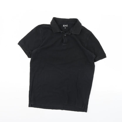 Acw85 Mens Black    Polo Size M