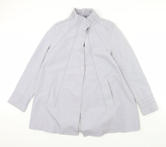 Womens UK Size 12 Mia Moda Blue Rain Coat