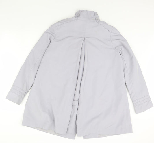 Womens UK Size 12 Mia Moda Blue Rain Coat