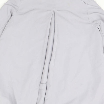 Womens UK Size 12 Mia Moda Blue Rain Coat