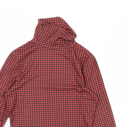 Primark Womens Red Herringbone  Basic Blouse Size S