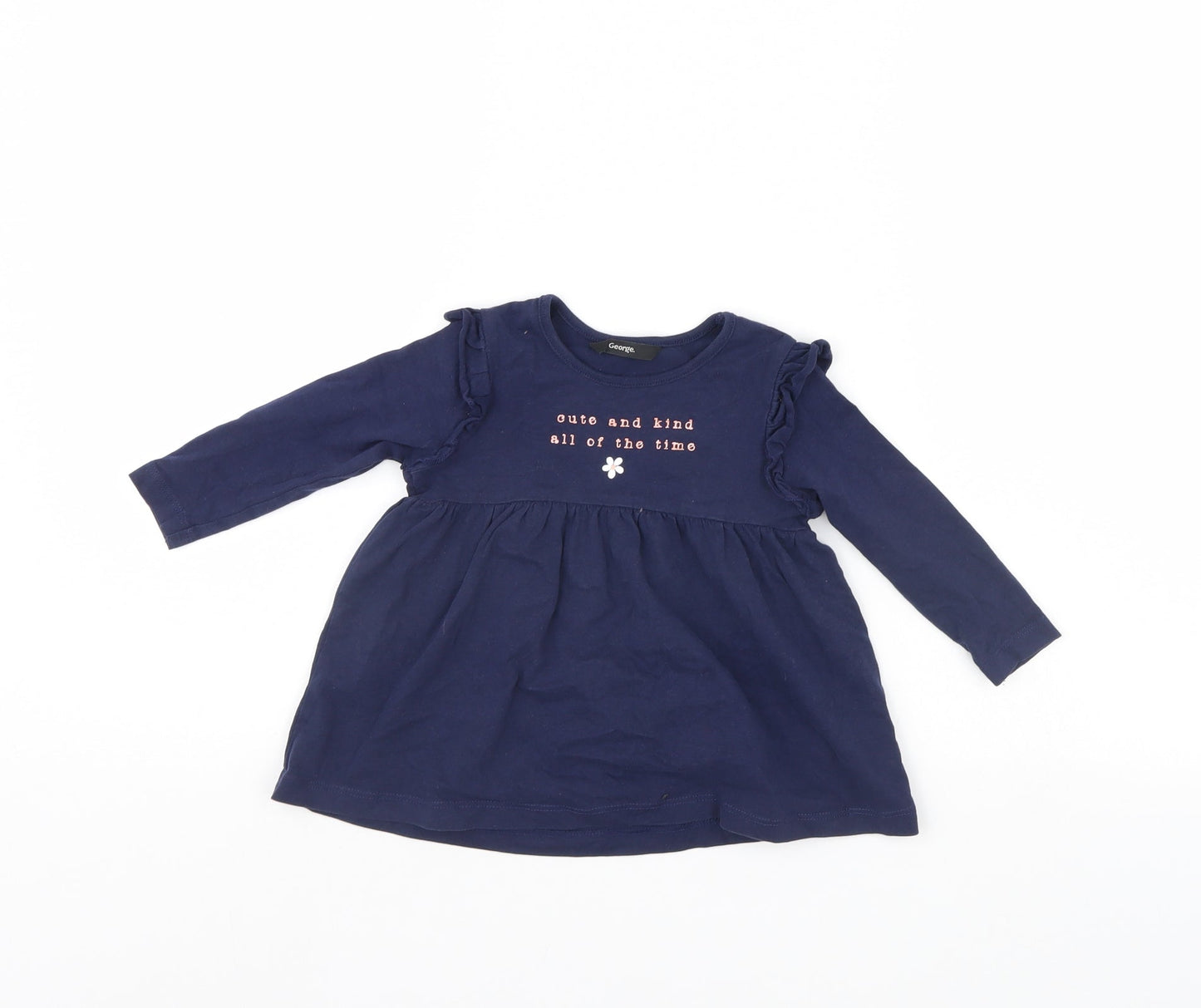 George Girls Blue   Fit & Flare  Size 18 Months
