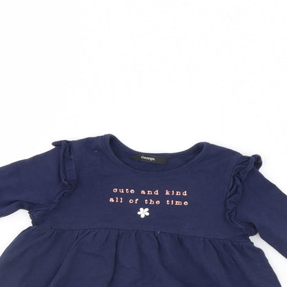 George Girls Blue   Fit & Flare  Size 18 Months