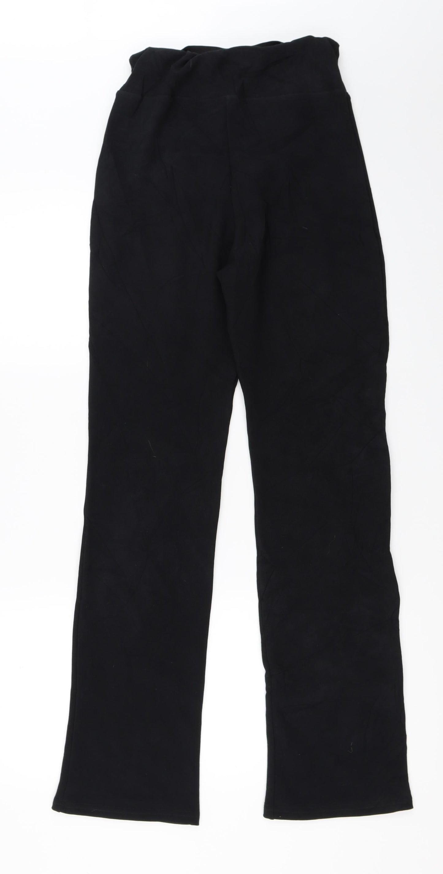 Lycra Womens Black   Trousers  Size S L30.5 in