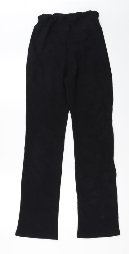 Lycra Womens Black   Trousers  Size S L30.5 in