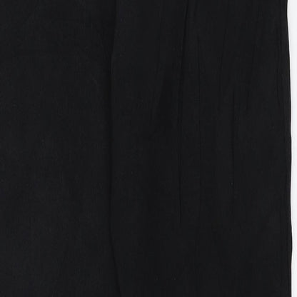 Lycra Womens Black   Trousers  Size S L30.5 in