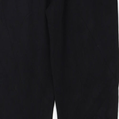 Lycra Womens Black   Trousers  Size S L30.5 in
